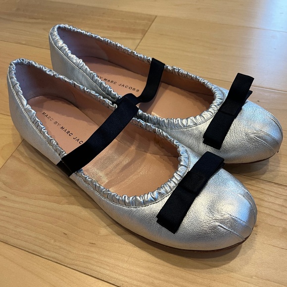 Marc by Marc Jacobs Leather Ballet Flats - Picture 1 of 5